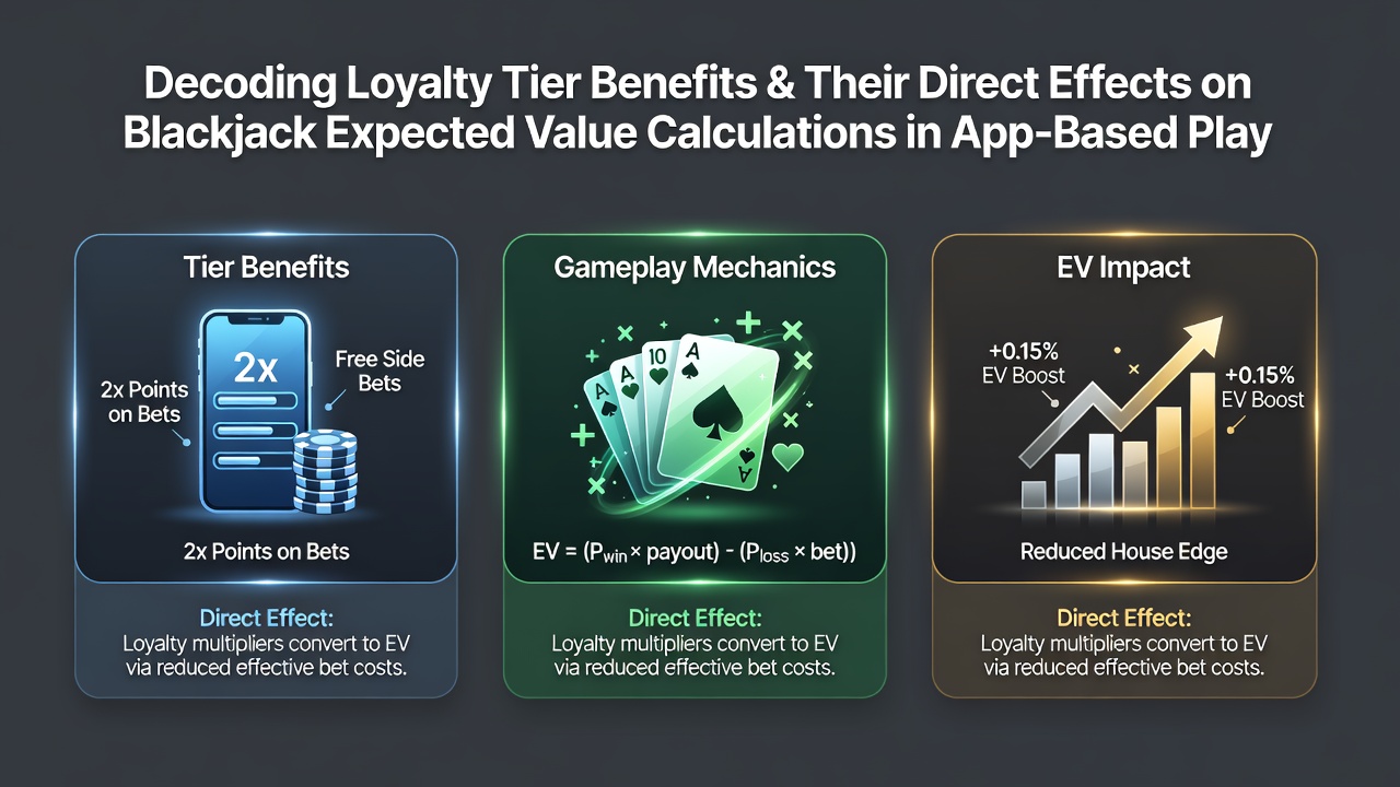 Loyalty tier benefits visualization in blackjack apps
