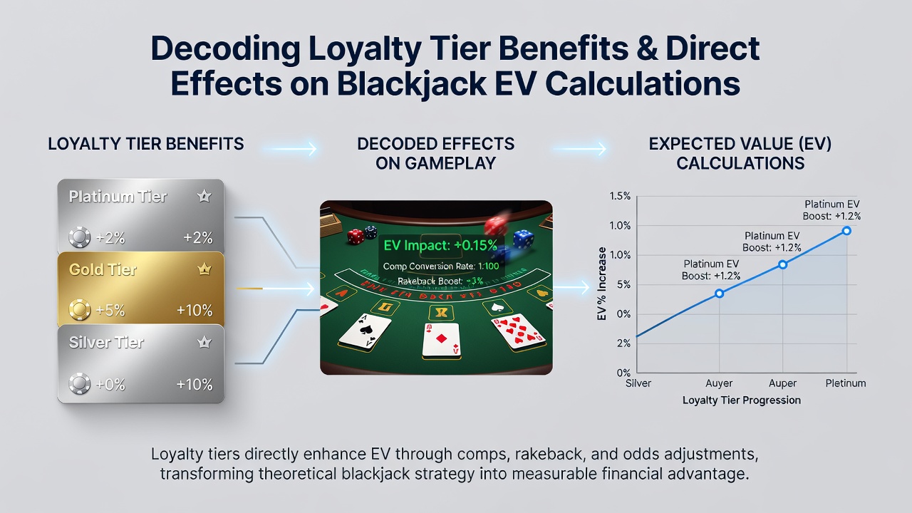 Blackjack EV calculation adjustments from loyalty perks