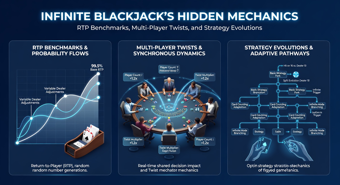 Close-up of strategy chart overlaid on Infinite Blackjack interface, highlighting deviations for multi-player rules