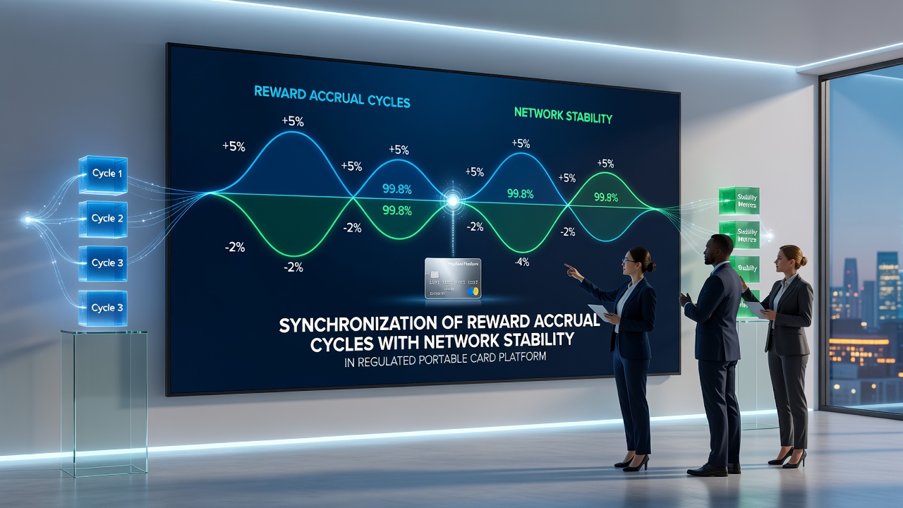 Network monitoring dashboard showing synchronized reward cycles and stability indicators across jurisdictions